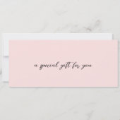 ピンクQRコードモダン商品券 (裏面)