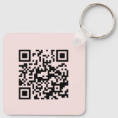 ピンクQRコード会社のビジネスロゴプロモーション キーホルダー (裏面)