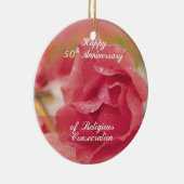 ピンクRoの宗教的な奉献50周年 セラミックオーナメント (右)