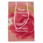 ピンクRoの宗教的な奉献50周年 ミディアムペーパーバッグ (正面)