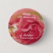 ピンクRoの宗教的な奉献50周年 缶バッジ (正面)