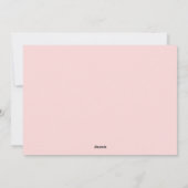 ピンクRV写真のクリスマスツリー シーズンカード (裏面)