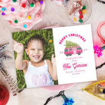 ピンクRV写真のクリスマスツリー