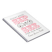 ピンクSIPアンドシーお祝い登録帳 ノートブック (右側)