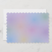 ピンクSome Bunnyは一ベビー初の誕生日写真 招待状 (裏面)