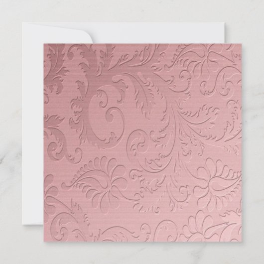 ピンクSweet sixteenブラックドレス誕生日招待状 招待状 (裏面)