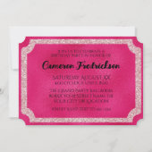 ピンクVIPイベントチケット 招待状 (裏面)