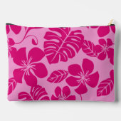 ピンクx 2のピンクビキニ模様 アクセサリーポーチ (裏面)