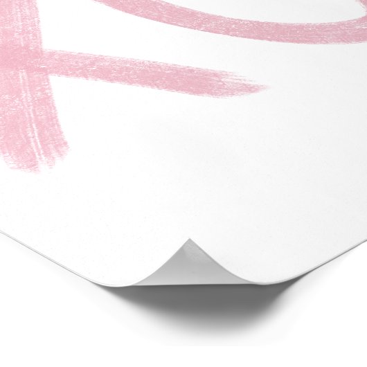 ピンクXO ポスター (角)