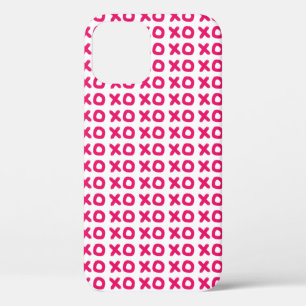 ピンクXO iPhone 12 PROケース