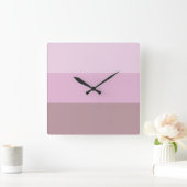 ピングラデーションク スクエア壁時計 (ホーム)