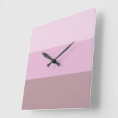 ピングラデーションク スクエア壁時計 (傾斜)