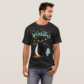 ピングーの釣り Tシャツ (正面フル)