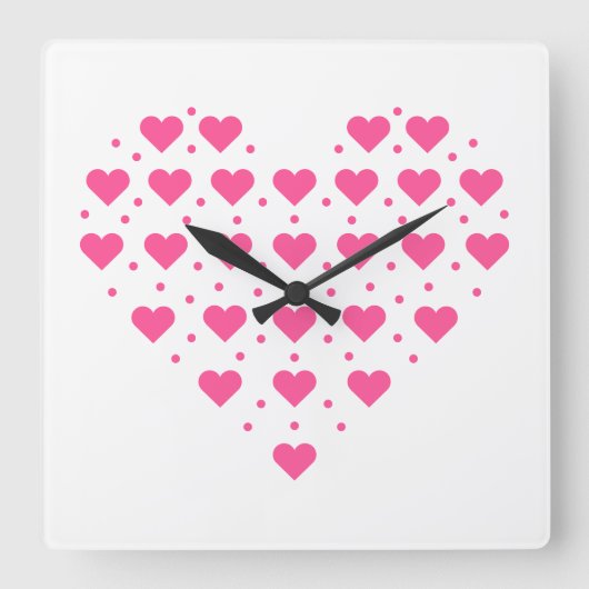 ピンケハーゼン スクエア壁時計 (正面)