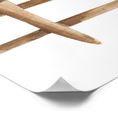 ピンザテールカウファームアニマルズガールピンク誕生日 ポスター (角)