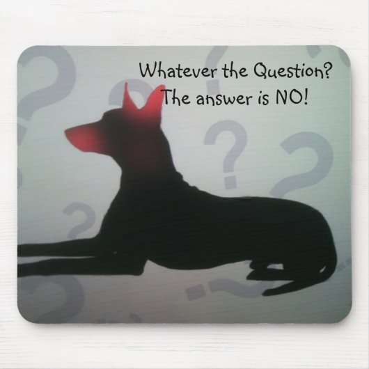 ピンシャー問題マウスパッド マウスパッド (正面)