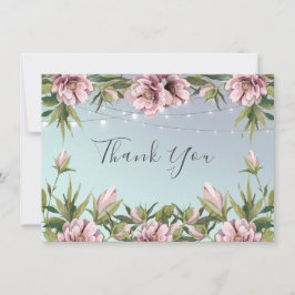 ピンシンプルクの牡丹糸結婚照明感謝していです カード