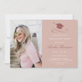 ピンシンプルク・フエレガントォトの卒業パーティー 招待状 (正面)