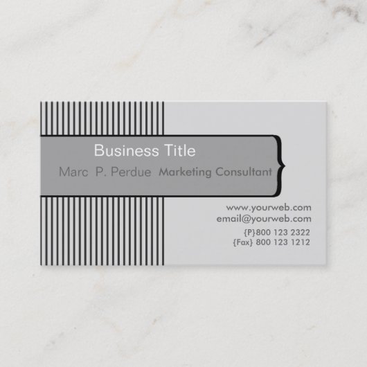 ピンスクラシックトラコンテンポラリーイプミニマリスト 名刺 (正面)