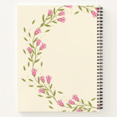 ピンスタイリッシュクフローラリース名前をカスタムするレシピ ノートブック (裏面)