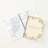 ピンスタイリッシュクフローラリース名前をカスタムするレシピ ノートブック (内部)