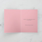 ピンスタイリッシュクベビー初めてのクリスマス写真カード シーズンカード (内部)