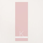 ピンストライプクモダンシンプルパーソナライズされた名 ヨガマット (正面)