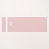 ピンストライプクモダンシンプルパーソナライズされた名 ヨガマット (正面(横))