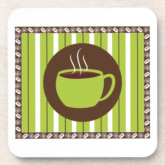 ピンストライプコーヒー コースター (正面)