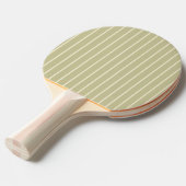 ピンストライプダストセージカラー 卓球ラケット (正面アングル)