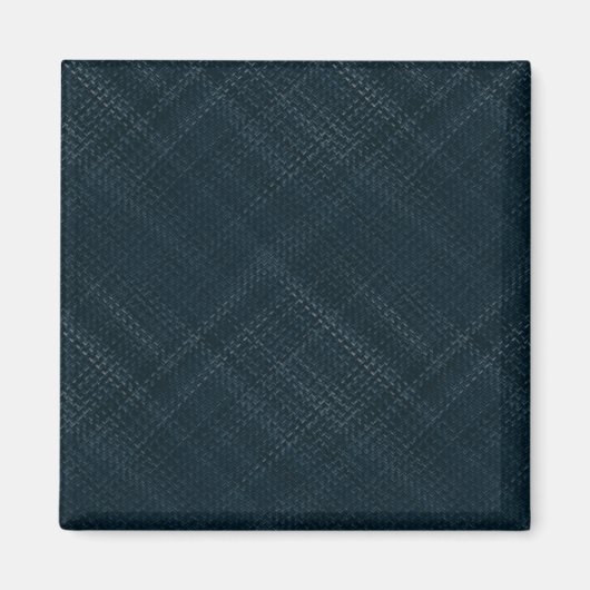 ピンストライプ市松模様にの濃い青 マグネット (正面)