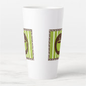 ピンストライプ コーヒー カフェラテマグ (正面)