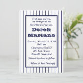 ピンストライプ ニューヨーク バー ミッツヴァ 招待状 (スタンド正面)