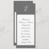 ピンストライプ モノグラム インビテーション (正面/裏面)