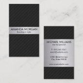 ピンストライプ 名刺 (正面/裏面)