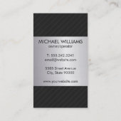 ピンストライプ 名刺 (裏面)