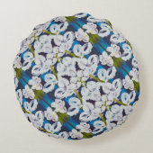 ピンストリップス小型枕 ラウンドクッション (裏面)