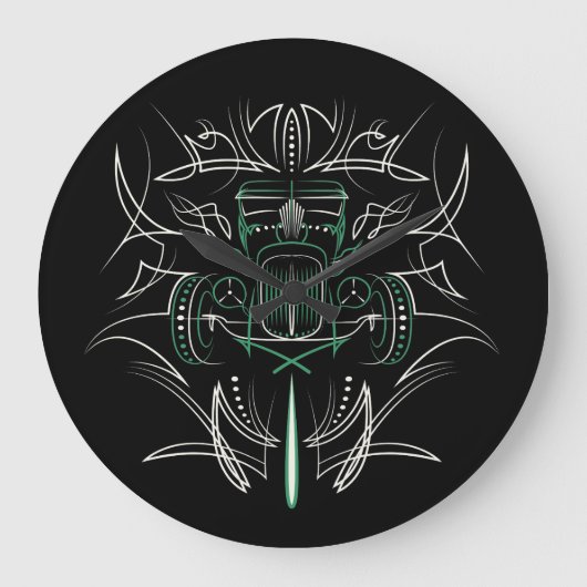 ピンストリ改造ピング ラージ壁時計 (正面)