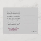 ピンスリスタイリッシュペスシルバーピンクありがとうはがき ポストカード (裏面)