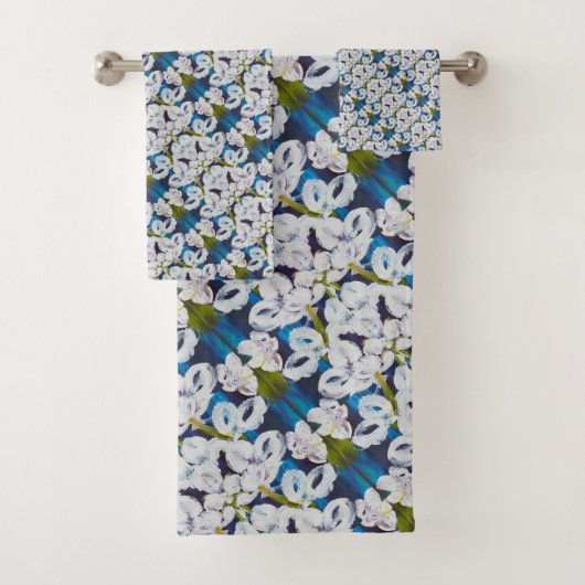 ピンスリペオーキッドパターンタオル バスタオルセット (インサイチュ)