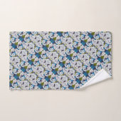 ピンスリペオーキッドパターンタオル バスタオルセット (ハンドタオル)