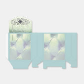 ピンタックサテンダイヤモンドグレーブルーグリッタールック フェイバーボックス (折り畳みなし)