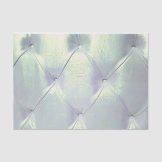 ピンタックサテン、シルバーブルー 薄葉紙 (正面)