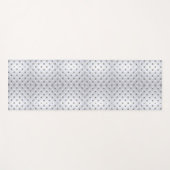 ピンタック白と金ゴールド エレガント ヨガマット (正面(横))