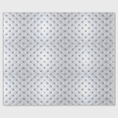 ピンタック白と金ゴールド エレガント ラッピングペーパー (フラット)