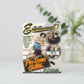 ピンダウン女の子ヴィンテージレディーレスムービーポスター ポストカード (スタンド正面)