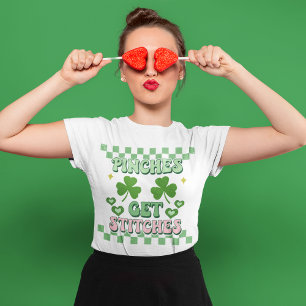 ピンチがおもしろい聖パトリックの日を縫う Tシャツ