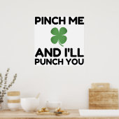 ピンチしたらパンチやる ポスター (キッチン)