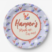 「ピンチだ!アイワンコーストロブスター誕生日 ペーパープレート (正面)