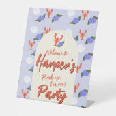 「ピンチだ！アイワンコーストロブスター誕生日 台座サイン (正面)